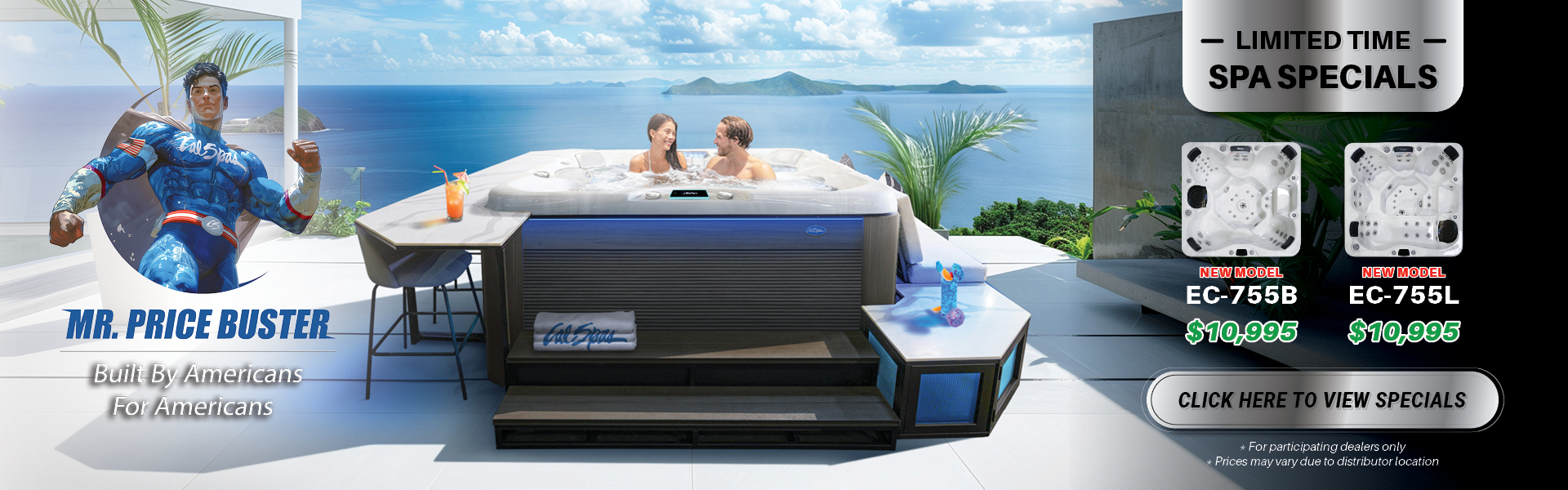 Calspas hot tub being used in a family setting - Santa Monica